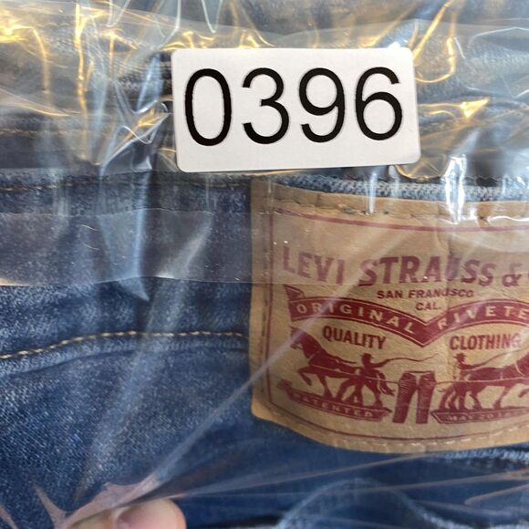 Levis 726 Flare Jeans‎ Womens 32 Blue High Rise Denim Waterless Stretch Zip Fly - Picture 13 of 13